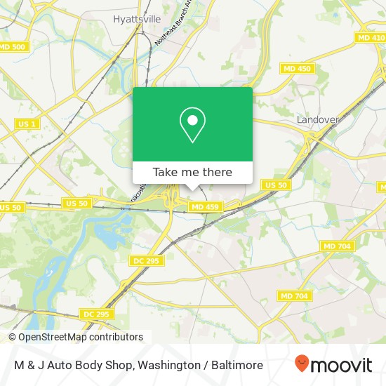 Mapa de M & J Auto Body Shop