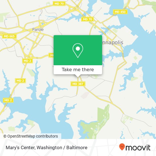 Mary's Center map