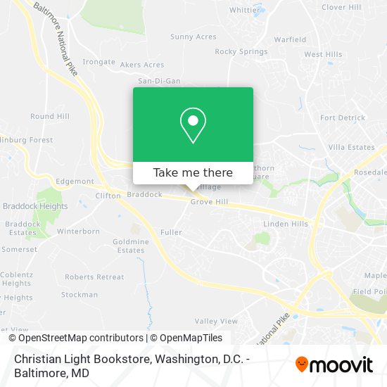 Mapa de Christian Light Bookstore