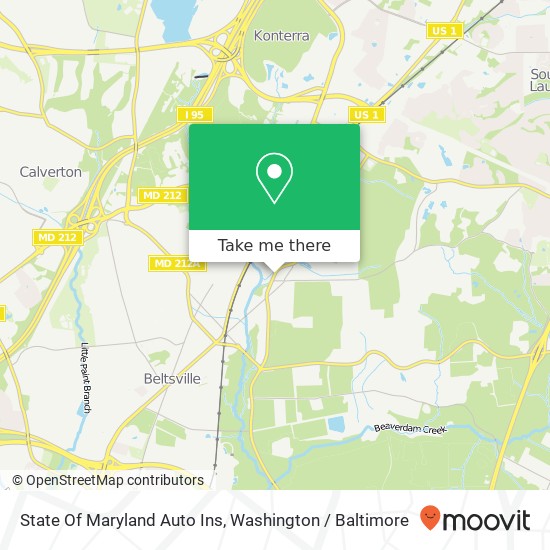 Mapa de State Of Maryland Auto Ins