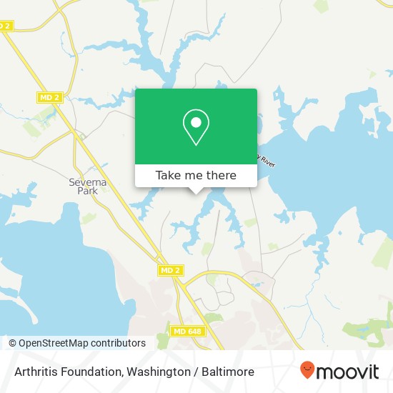 Arthritis Foundation map