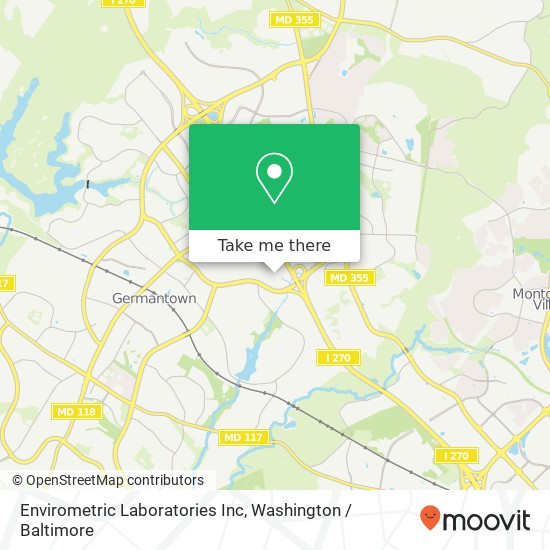 Mapa de Envirometric Laboratories Inc