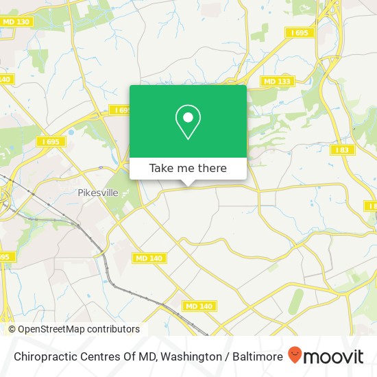 Chiropractic Centres Of MD map