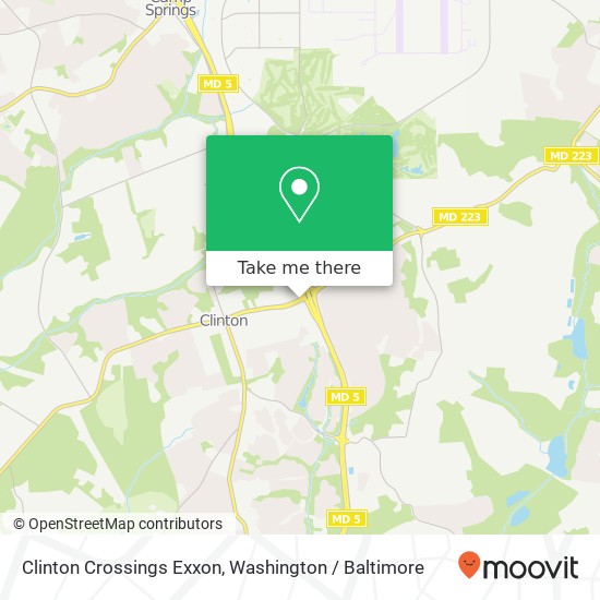 Clinton Crossings Exxon map