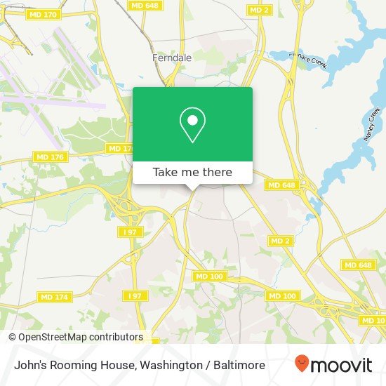 Mapa de John's Rooming House