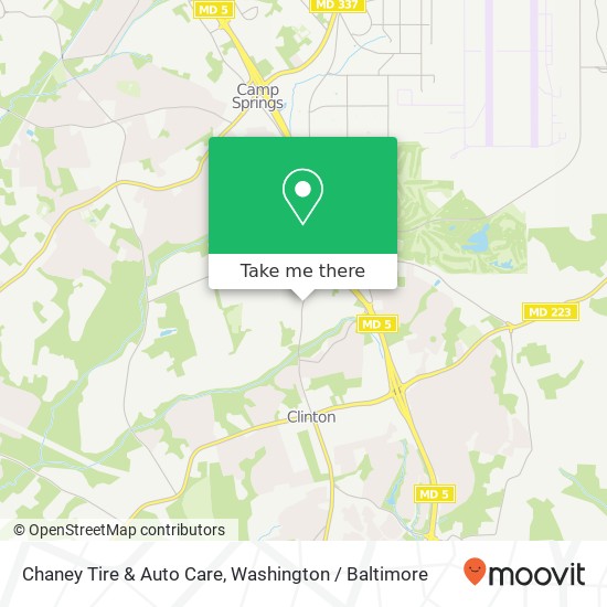 Chaney Tire & Auto Care map