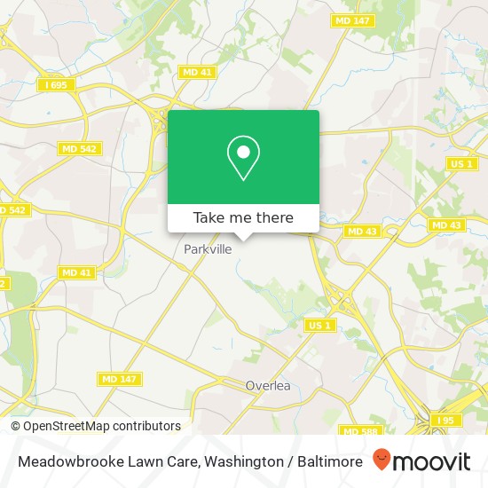 Meadowbrooke Lawn Care map