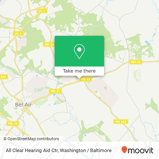 All Clear Hearing Aid Ctr map