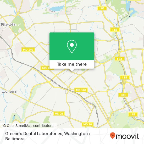 Greene's Dental Laboratories map