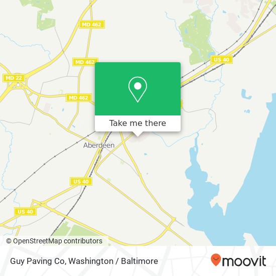 Mapa de Guy Paving Co