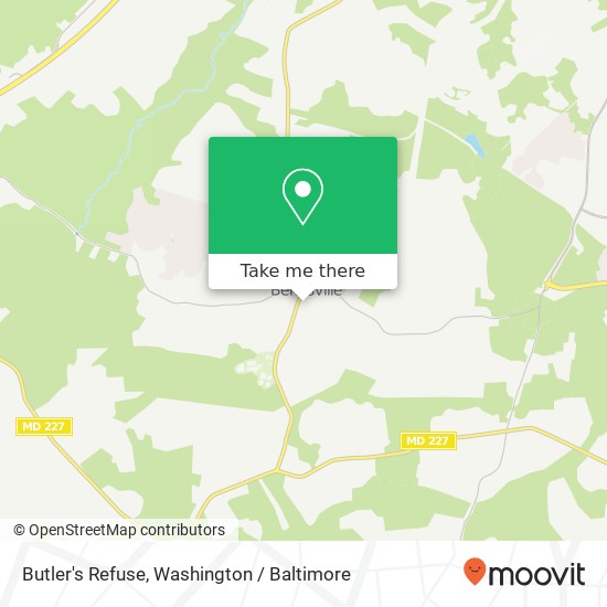 Butler's Refuse map