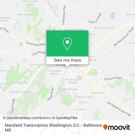 Maryland Transcription map