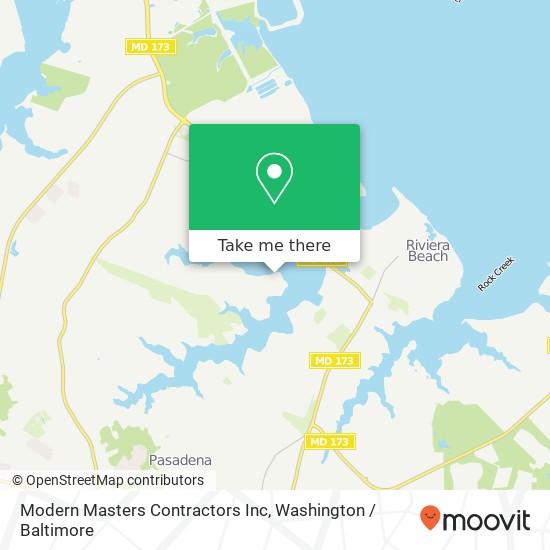 Mapa de Modern Masters Contractors Inc