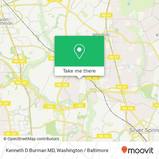 Mapa de Kenneth D Burman MD