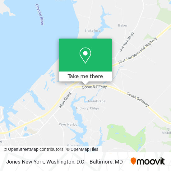 Jones New York map