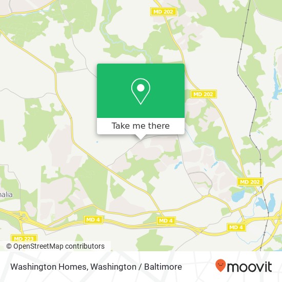 Mapa de Washington Homes