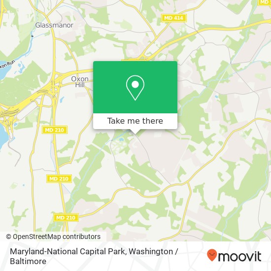 Maryland-National Capital Park map