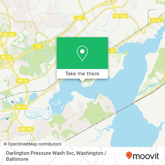 Mapa de Darlington Pressure Wash Svc