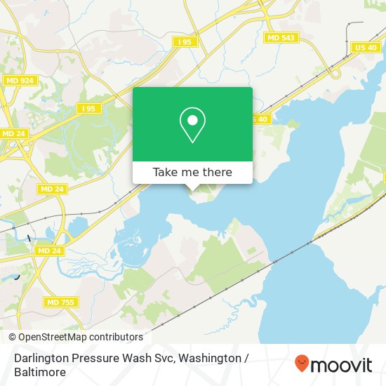 Darlington Pressure Wash Svc map