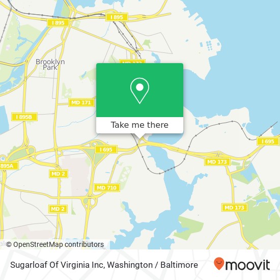 Mapa de Sugarloaf Of Virginia Inc