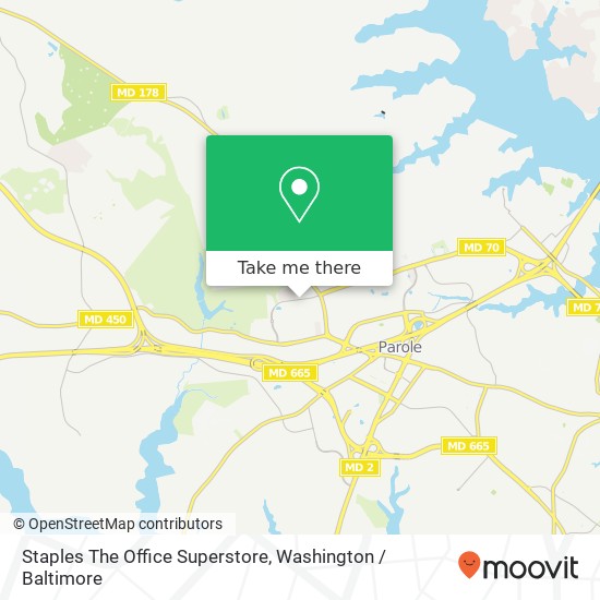 Mapa de Staples The Office Superstore