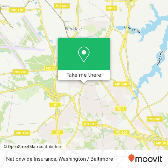 Mapa de Nationwide Insurance