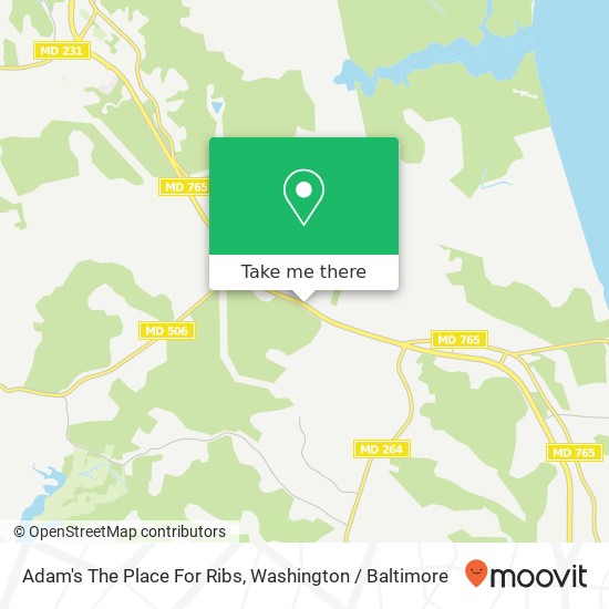 Mapa de Adam's The Place For Ribs