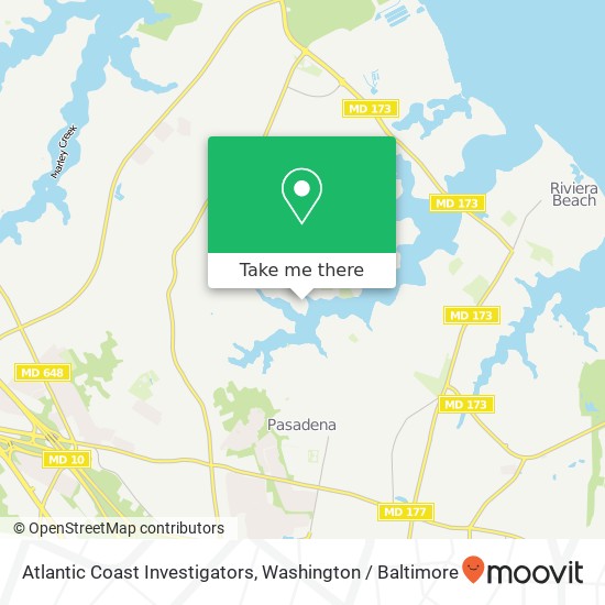 Mapa de Atlantic Coast Investigators