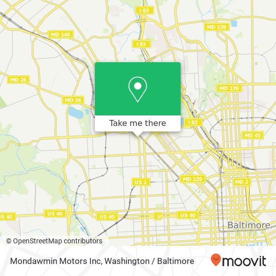 Mapa de Mondawmin Motors Inc