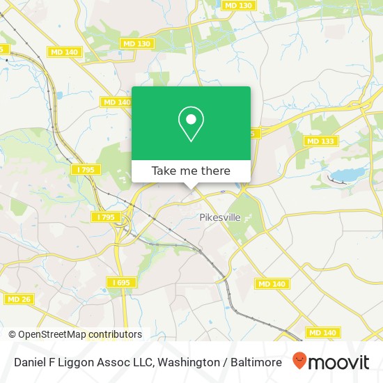 Mapa de Daniel F Liggon Assoc LLC