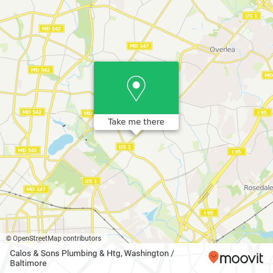 Mapa de Calos & Sons Plumbing & Htg