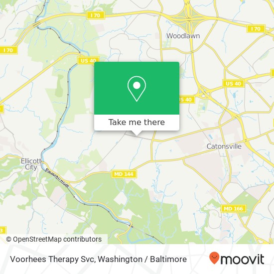 Voorhees Therapy Svc map
