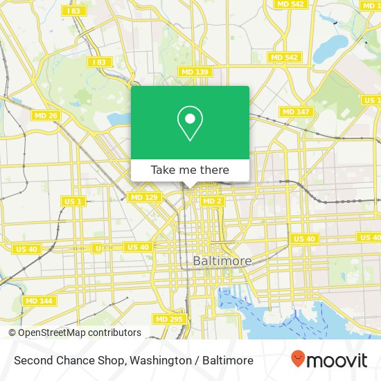 Second Chance Shop map
