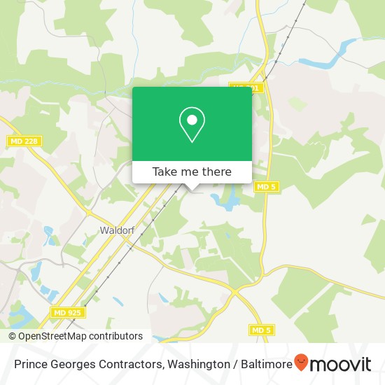 Prince Georges Contractors map