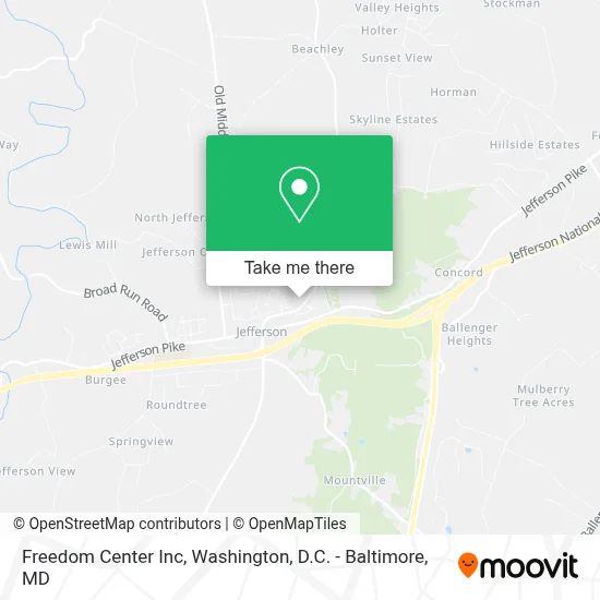 Freedom Center Inc map