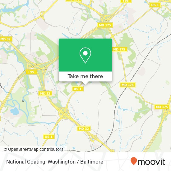 National Coating map