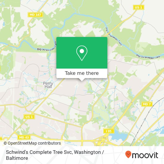 Mapa de Schwind's Complete Tree Svc