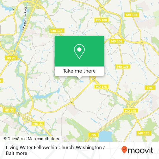 Living Water Fellowship Church map