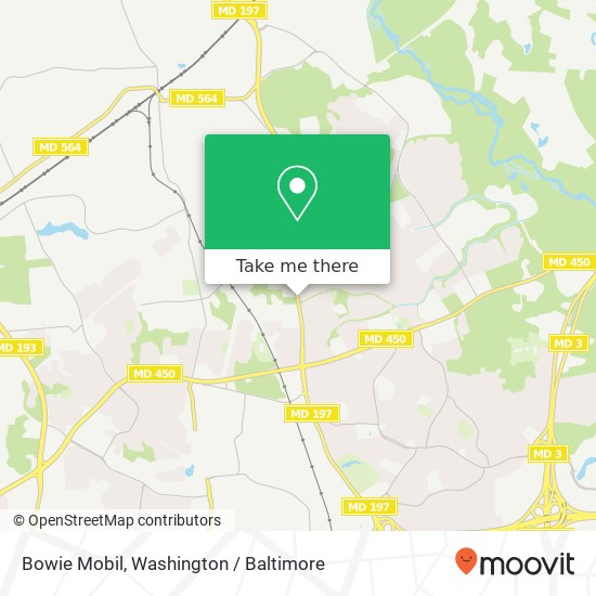 Bowie Mobil map