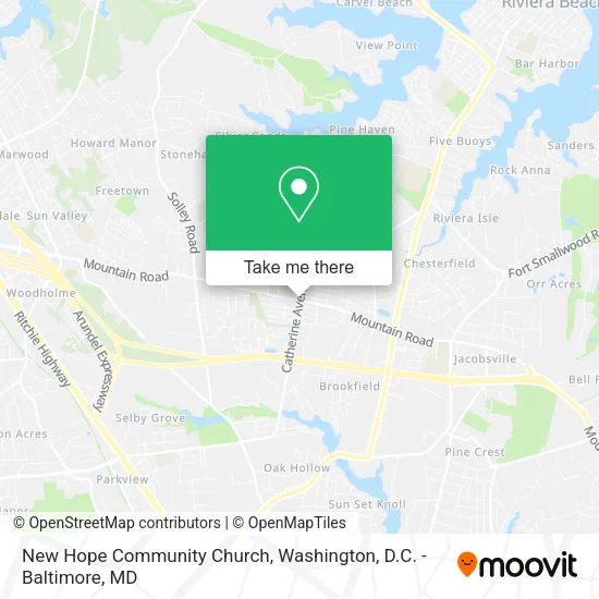 New Hope Community Church map