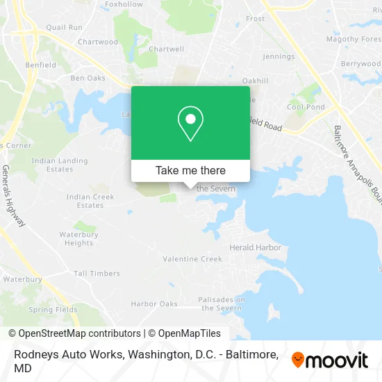 Rodneys Auto Works map