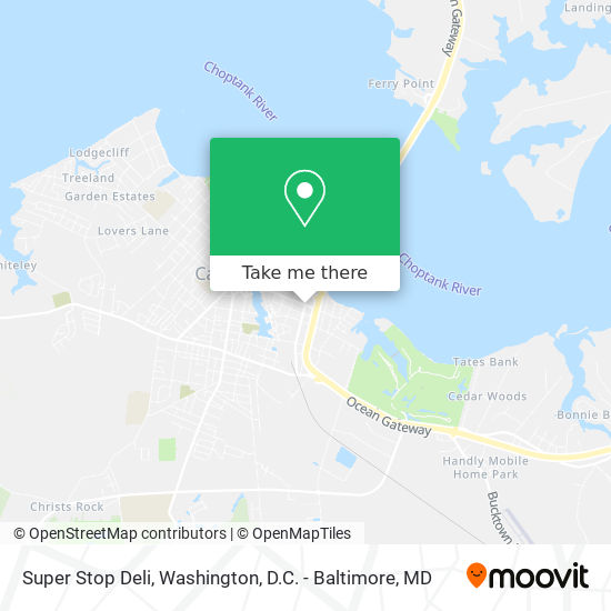 Super Stop Deli map