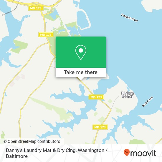 Danny's Laundry Mat & Dry Clng map