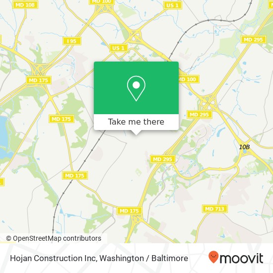 Hojan Construction Inc map