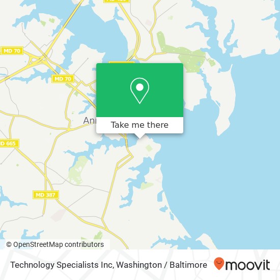 Technology Specialists Inc map
