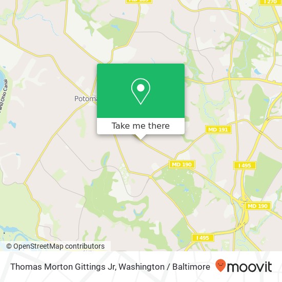 Thomas Morton Gittings Jr map