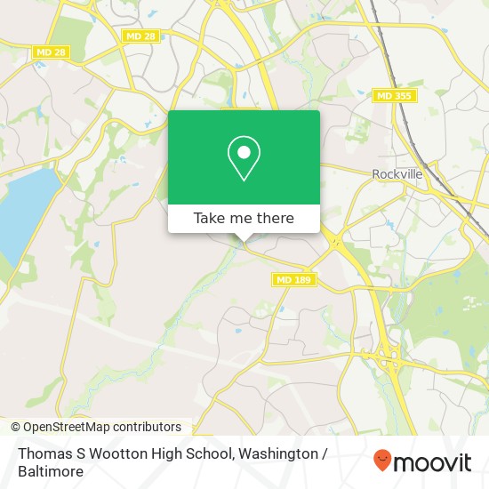 Mapa de Thomas S Wootton High School
