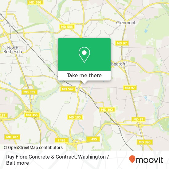 Ray Flore Concrete & Contract map