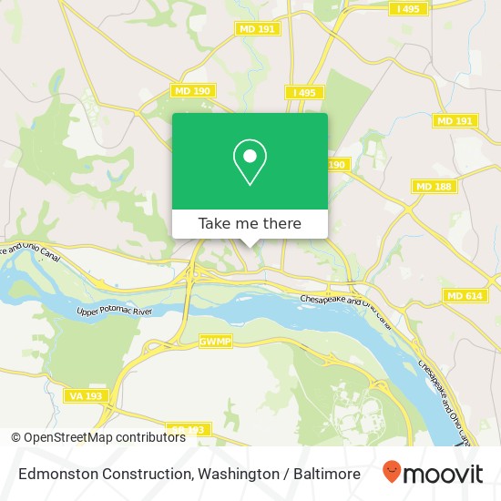 Edmonston Construction map
