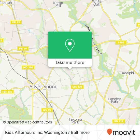 Kids Afterhours Inc map